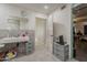Modern bathroom with a floating sink and tile flooring at 40192 N Taylor St, San Tan Valley, AZ 85140