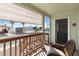 Cozy porch offers an outdoor living space with privacy shade perfect for relaxation and enjoying community views at 7807 E Main St # Cc-98, Mesa, AZ 85207