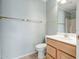 This bathroom has a sink, toilet and towel racks at 14932 W Lamoille Dr, Surprise, AZ 85374