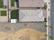 Overhead aerial view of a home with an artificial turf backyard at 22474 E Lawndale E Pl, Queen Creek, AZ 85142