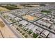 Aerial view of a neighborhood with well-maintained homes and landscaping at 22474 E Lawndale E Pl, Queen Creek, AZ 85142