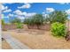 Spacious backyard with desert landscaping and charming details, enclosed by a privacy wall at 4145 W Columbine Dr, Phoenix, AZ 85029