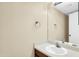 Bathroom featuring a vanity with a sink, and a large mirror at 4601 N 102Nd Ave # 1036, Phoenix, AZ 85037