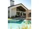 Stunning backyard with pool, spa, large windows, and multiple lounge areas for ultimate relaxation and entertaining at 6114 E Calle Del Norte --, Scottsdale, AZ 85251