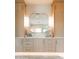 Bathroom with double vanities and ample cabinet storage at 6114 E Calle Del Norte --, Scottsdale, AZ 85251