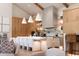 Open kitchen with marble countertops and stainless appliances and large island at 6114 E Calle Del Norte --, Scottsdale, AZ 85251
