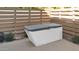 Close-up of a modern cold plunge tub, perfect for relaxation and recovery in a private backyard setting at 6114 E Calle Del Norte --, Scottsdale, AZ 85251