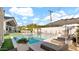 Beautiful pool featuring a baja shelf, sun loungers, and cabana, perfect for lounging at 6114 E Calle Del Norte --, Scottsdale, AZ 85251