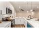 Modern kitchen features stainless steel appliances, white cabinets and subway tile backsplash at 6812 S 41St Pl, Phoenix, AZ 85042