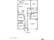 First floor plan featuring the layout of the home, including the garage and bedrooms at 8486 W Mantle Way, Florence, AZ 85132