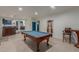 Game room with a pool table and access to the kitchen at 9627 W Reno View Dr, Peoria, AZ 85345