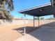 This backyard has a large patio cover and gravel ground cover at 2632 E Irwin Ave, Mesa, AZ 85204