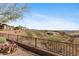 Backyard featuring desert landscape and a view of surrounding mountains and desert at 42123 N Long Cove Way, Anthem, AZ 85086