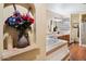 Luxurious bathroom with a soaking tub, double vanity, and stylish decor at 7216 W Country Gables Dr, Peoria, AZ 85381