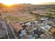 Wide aerial view showcasing the neighborhood, park and sports fields at 8114 E Arlington Rd, Scottsdale, AZ 85250