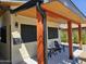 Inviting patio with wood beam, providing a relaxing outdoor seating area at 8114 E Arlington Rd, Scottsdale, AZ 85250