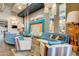 Bright and colorful lounge area with ample seating, funky decor, and contemporary finishes for a lively atmosphere at 10156 E Radiant Ave, Mesa, AZ 85212