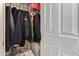 View of organized closet featuring clothing racks and shelves for storage at 1059 S Cheshire Ln, Gilbert, AZ 85296