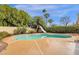 Sparkling pool with slide and mature landscaping at 12125 N 91St Way, Scottsdale, AZ 85260