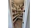 Walk-in pantry with organized shelving, filled with a variety of food items and household supplies at 16049 W Alameda Rd, Surprise, AZ 85387