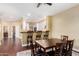 Open-concept dining area with a view into the kitchen and hallway at 19550 N Grayhawk Dr # 1044, Scottsdale, AZ 85255