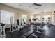 Bright community gym featuring a variety of exercise machines, weights, and fitness equipment at 19550 N Grayhawk Dr # 1044, Scottsdale, AZ 85255