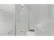 Bright bathroom featuring a glass-enclosed shower, towel bar, and modern fixtures at 2650 W Union Hills Dr # 51, Phoenix, AZ 85027