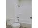 This bathroom features a standard toilet and tub/shower combination, perfect for a functional space at 28003 N Faded Creek Dr, Florence, AZ 85132