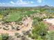 Wonderful view of the community golf course surrounded by desert plants and mountain views at 40478 N 108Th Pl, Scottsdale, AZ 85262