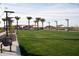 This community park has a vast lawn area with benches and strung lights, perfect for events and outdoor activities at 4661 E French Rd, San Tan Valley, AZ 85143