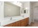 Bathroom featuring a double sink vanity and tile floors at 8219 E Tesoro Cir, Mesa, AZ 85207