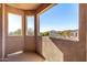 Covered patio with a view of the surrounding landscape at 8219 E Tesoro Cir, Mesa, AZ 85207