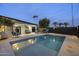 Inviting pool area with comfortable seating, ideal for outdoor enjoyment and relaxation at 8409 E Clarendon Ave, Scottsdale, AZ 85251