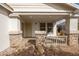 Inviting front porch with stone pillars and a paved walkway leading to the front door at 10656 E Plata Ave, Mesa, AZ 85212