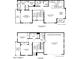 Detailed floor plan showcasing both the first and second stories of the home layout at 11300 N Casa Dega Dr # 1069, Surprise, AZ 85388