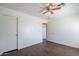 The bedroom opens to the hall and has a closet to the left at 1202 W Central Ave, Coolidge, AZ 85128