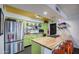 Bright kitchen featuring a butcher block island, stainless steel appliances, and open shelving at 1340 E Townley Ave, Phoenix, AZ 85020