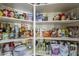 Walk-in pantry featuring ample shelving, stocked with an assortment of goods at 1440 W Christie Lyn Ln, San Tan Valley, AZ 85144