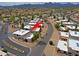 Community aerial view featuring the property with well-maintained grounds and mature trees at 17031 E Calle Del Oro -- # B, Fountain Hills, AZ 85268