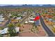 Aerial view of home and neighborhood highlighting the community layout at 17056 E Calle Del Oro Dr # B, Fountain Hills, AZ 85268