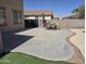 Backyard with patio, outdoor dining, barbecue, and easy access to the pool at 28273 N Castle Rock Dr, San Tan Valley, AZ 85143