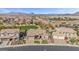 An aerial view shows the beautiful home in a well-planned community with mountain views at 2928 E Palm St, Mesa, AZ 85213