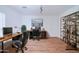 Bright home office features custom shelving, dual desks, and comfortable ergonomic chairs at 4881 S Vista Pl, Chandler, AZ 85248