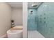 Relaxing bathroom featuring a modern bathtub, tiled shower, and neutral colors at 6802 N 22Nd Pl, Phoenix, AZ 85016