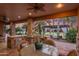 Outdoor kitchen area featuring a built-in grill and dining space at 1096 W Via De Palmas --, San Tan Valley, AZ 85140