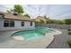 Inviting backyard pool featuring clear, refreshing water, perfect for cooling off on warm days at 1120 W Barrow Dr, Chandler, AZ 85224