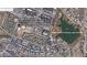 Community aerial view highlighting proximity to shopping, dining, and community garden at 16724 E Gunsight Dr # 118, Fountain Hills, AZ 85268