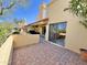 Outdoor patio area with brick floor and partial view of exterior features at 16724 E Gunsight Dr # 118, Fountain Hills, AZ 85268