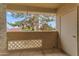 Private outdoor patio with view of mature shade tree providing a peaceful outdoor retreat at 2929 W Yorkshire Dr # 2013, Phoenix, AZ 85027