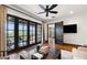 Inviting living room with floor to ceiling sliding doors and an attached balcony at 4743 N 54Th St, Phoenix, AZ 85018